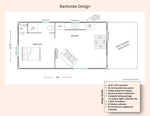 Bankoske Log Cabin Blueprint