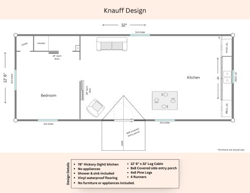 Knauff Log Cabin Blueprint