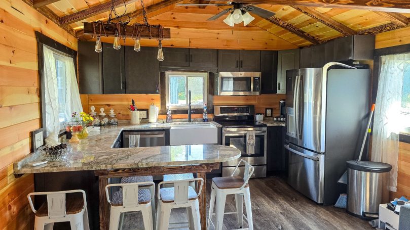 Full Kitchen inside Cabin