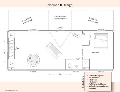 Norman II Log Cabin Blueprint