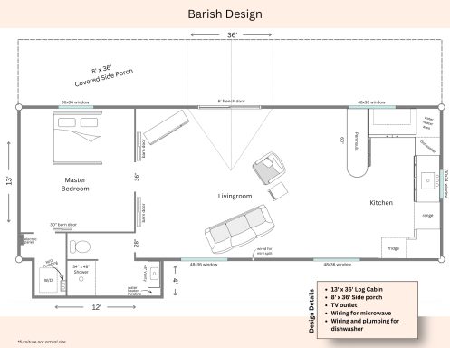 Barish Log Cabin Blueprint